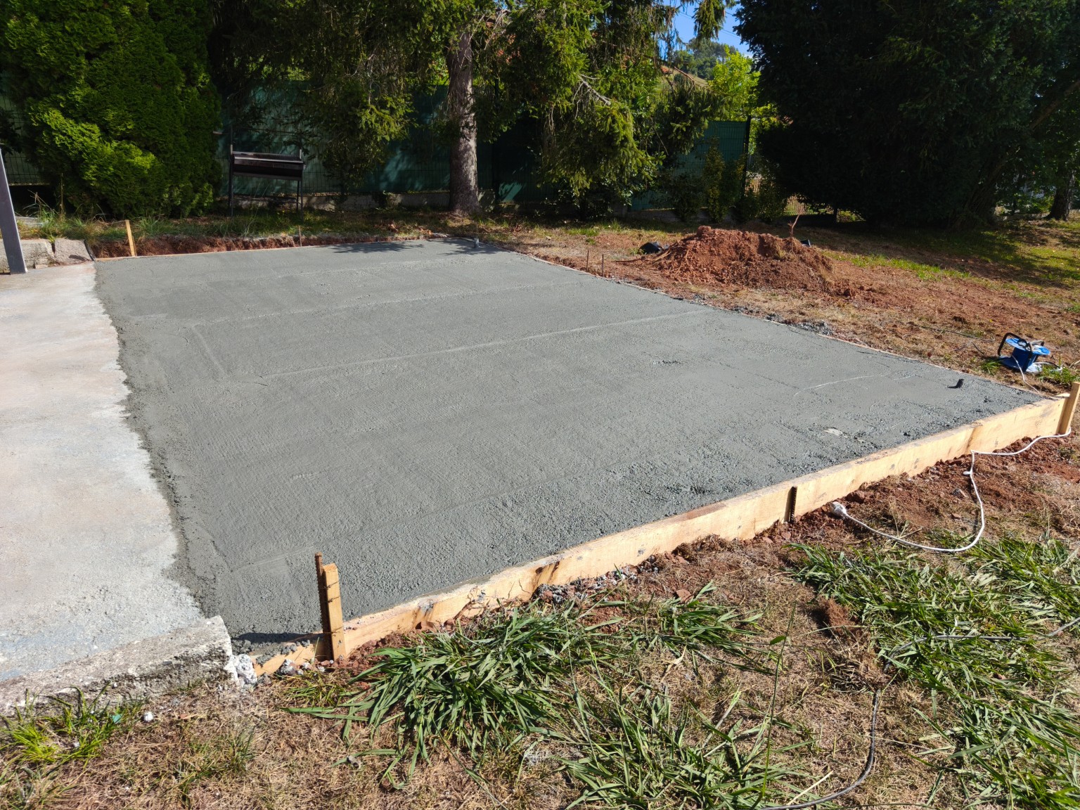 Solera de hormigón terminada